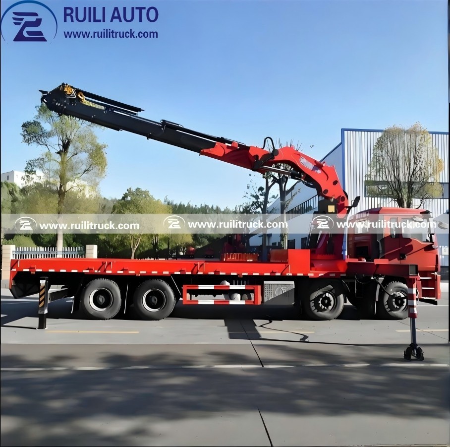 Dongfeng 371HP Hydraulic Folding Boom Truck Mounted Crane high quality Dongfeng 371HP Hydraulic Folding Boom Truck Mounted Crane high quality